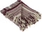 DII Braided Striped Decorative Throw Blanket, 50x60, BlackBerry