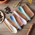 Outus 8 Pieces Wheat Straw Plastic Spoon, Portable Dinner Spoon, Dishwasher and Microwave Safe