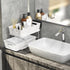 Simple Houseware 2 Tier Bathroom Organizer Tray, Pull-Out Sliding Drawer/Under-Sink Storage, White