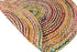 COTTON CRAFT Jute Chindi Braid Rag Rug - 3 Feet Round Multi Color, Handwoven Reversible Natural Cotton