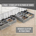 HOLDN' STORAGE Under Bed Shoe Organizer - Set of 2, Grey, Tear-Resistant Material, Holds Up to 32 Pairs