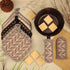 Heat Resistant Potholders Hot Pads - 6 Kitchen Pot Holders Set with 2 Pan Hot Handle Holders for Cooking