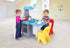 Simplay3 (2 Pack) Play Around Chairs - Hot Tamale Red and Lemon Yellow