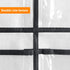 1 Pack 12Pockets Closet 4Hooks, (59'' 21.6'') Clear Crystal Large Hanging Shoe Organizer Over The Door Shoe Rack