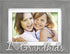 Malden International Designs 4x6 or 5x7 Picture Frame, I Love My Grandkids, Silver Finish, Gray Textured Wood