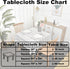 Limalred 36x36 Inch Farmhouse Striped Embroidery Small Square Tablecloth, Openwork Heavy Weight Linen Wrinkle Resistant