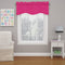 ECLIPSE Kendall Modern Scalloped Valance Rod Pocket Window Curtain, Raspberry, 42" x 18"