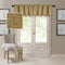 Elrene Home Fashions Mia Jacquard Scroll Blackout Valance - 52" x 19", Gold
