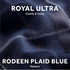 Sunbeam Royal Ultra Heated Personal Throw / Blanket, Cozy-Warm, Adjustable Heat Settings, Rodeen Blue Plaid