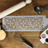 Designer Stencils Mexican Tile Cake Stencil Tier 4, Beige/Semi-Transparent