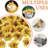 Syhood 100 Pieces Gold Artificial Roses Head Bulk, Small Silk Fake Rose Buds for Decoration and DIY Crafts