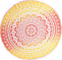 Popular Handicrafts Round Tapestry with Tassel - Hippie Mandala Bohemian Wall Hanging, 70 Inches, Green
