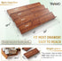 4-Tier Pack 8 (64 Tinamo Acacia Wooden Spice Rack Organizer for Cabinet - Spice Drawer Insert, Spice Organization