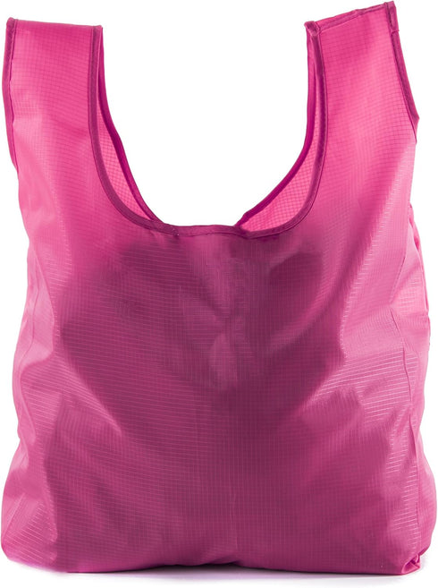 Foldable Reusable Grocery Bags with Integrated Pouch