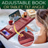 Set, SereneLife Premium Bathtub Tray Caddy with Gift Box and Bow Expandable Bath Tray, Unique House Warming Gifts