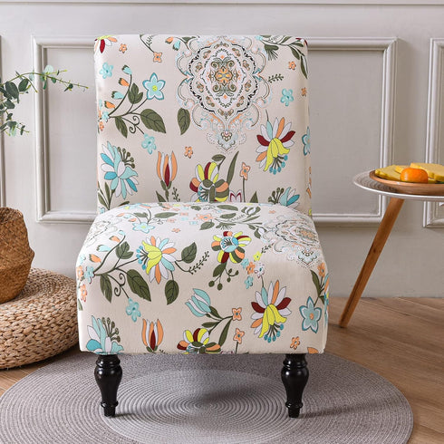 Armless Armless Accent Chair Cover Slipcover, Stretch Chair Slipper Super Fit Chair Furniture Protector Cover Slipcover