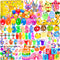 Lavwix 330 Pcs Prefilled Easter Eggs Set, 110 Plastic Eggs Filled with 220