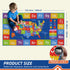 32"x60" BEQHUASE Kids Rugs, ABC Play Mats Educational Learning Carpet, Non Slip Washable Nursery Rug Alphabet Floor Mat