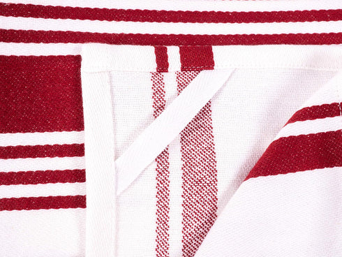 KAF Home Kitchen Towels, Set of 4 Absorbent and Durable, 18 x 28 Inches, Perfect for Drying Dishes - Wine