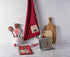DII Holiday Kitchen Collection, Embroidered Dishtowel Set, Cabin Christmas, 18x28, 3 Piece