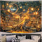 Xguatan Fantasy Library Tapestry, Mysterious Forest Tree Magic Bookshelf Aesthetic Tapestries , Witchy