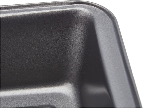 9.5 5 Inch, Set 2 Amazon Basics Rectangular Nonstick Bread Loaf Pan for Baking Meatloaf with Even Heat Distribution, x