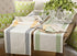 Saro Lifestyle Striped Design Cotton Table Napkin, Set of 4, 20", Yellow