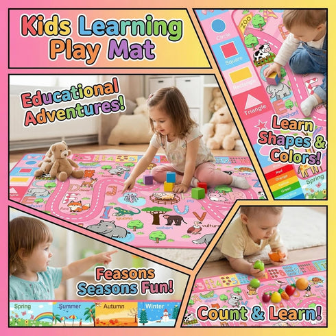 2.5x4 ft ABC Rug for Kids Room Nursery Classroom Rug, Kids Rugs for Playroom Bedroom, Boys Girls Non-Slip Educational