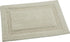 Bath Rug 100% Soft Cotton, 34x21 Inch, Latex Non-Skid Backing, Solid Ivory Color