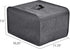 Toaster Cover, Grey 4 Slice with 2 Pockets, Holds Jam Spreader Knife & Toaster Tongs, Dust and Fingerprint Protection