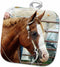 3D Rose Western Horse Show Pot Holder, 8 x 8 Size
