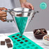 O'Creme Square Mini Brownie Chocolate and Candy Silicone Mold, 24x24mm x 10mm high