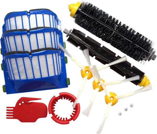 Replacement Accessory Kits for iRobot Roomba 600 Series, Includes Filters, Brushes, Cleaning Tool
