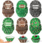 Football Mini Cupcake Liners, 600 pcs Themed Baking Cups for Game Day, Muffin Case Cupcakes Wrappers (6 Styles)