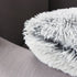 Uhomy 2 Packs Fluffy Accent Pillow Covers, 20"x12", Soft Gray Ombre Faux Fur for Home Decor, 50x30cm