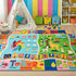 4x6 Maxsoft Kids Area Rugs for Playroom, Educational TPR Non Slip Play Mat for Classroom Bedroom, Washable Learning