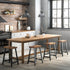 Set 2, Counter 23.6 Inches ULBC074B01 VASAGLE Bar Stools of Height Stools, Bar Chairs with Footrest, High Kitchen