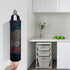 Sulimy Mesh Garbage Bag Holder Dispensers, 2pcs Folding Trash Bags Organizers with 2 Hooks for Home Kitchen, Black