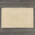 Jean Pierre New York Lydia Border 100% Cotton Bath Mat - Non-Slip Rug - Ivory - 20"x32"