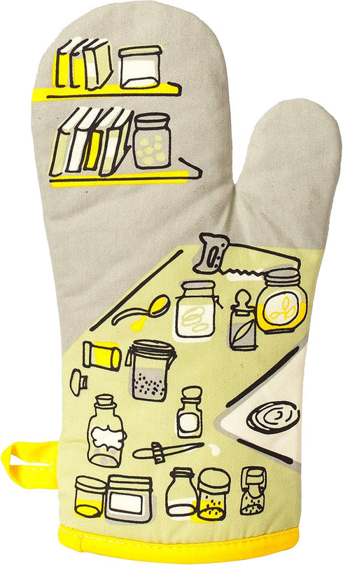 Blue Q Oven Mitt, Droppin' a New Recipe on Your Ass, Super-Insulated Quilting, Natural-Fitting Shape, 100% Cotton by Blue Q