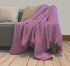 KyraHome 100% 60"x80" Organic Cotton Large Cotton Throw Blanket for Couch, Women, Plant Dyed, Breathable Lightweight