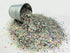 Jumbo Mylar Rainbow Foil Confetti - Glittering Metallic Confetti for New Year's, Birthdays, Weddings (300 Grams)