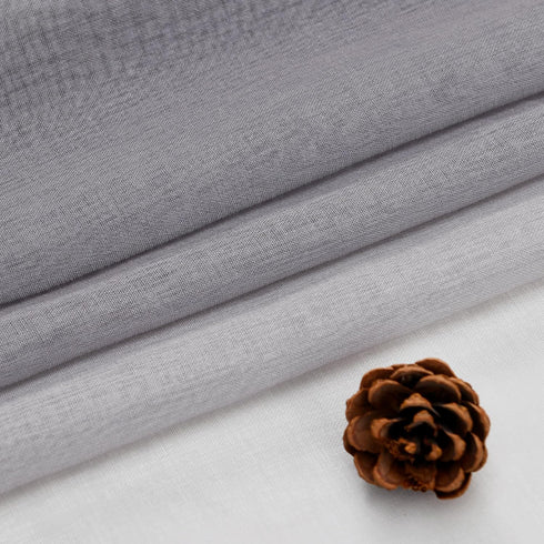 DWCN Ombre Sheer Curtains - Faux Linen Gradient Semi Voile Grommet Top Drapes, Set of 2 Panels, 52 x 54 Inch