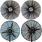 2 PACK Fan Cover for 30 Inch Industrial Pedestal Fan, Dust Cover for Kids Finger Protection, Washable, Reusable