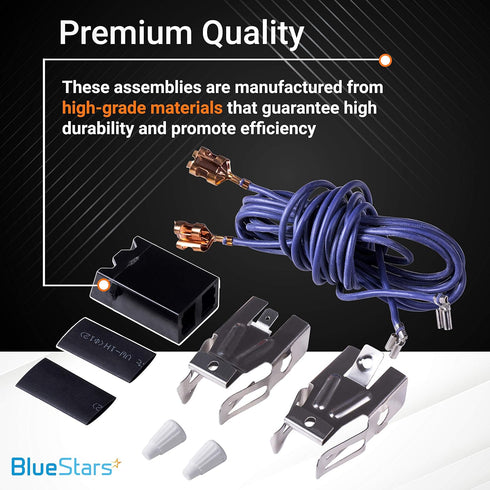 BlueStars 4 Packs WB17T10006 Range Surface Burner Terminal Block Kit Replacement for GE Kenmore Ranges