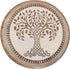 3) VANIYA CRAFTS Wooden Engraved Fold-able Side Table/End Table/Plant Stand/Stool for Living Room Bedroom Restaurant