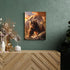 Forest Bear Decor Wall Art, Canvas Print Framed Artwork for Bathroom, Bedroom, Living Room - 12x16