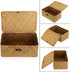 Hipiwe Wicker Shelf Baskets Bin with Lid, Handwoven Seagrass Storage Bins for Shelf, Wardrobe, Home Organizer, Small