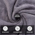 6 Pack Set MOONQUEEN Premium Bath Towel - Quick Drying - Microfiber Coral Velvet Highly Absorbent Towels - Multipurpose