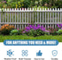 DBHXXMB-HH 15.7in 50ft Plastic Pet & Garden Fence - Black X Roll Multi-Use Decorative Chicken Wire Fencing for Poultry